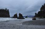 Ruby Beach, no Olympic National Park, no estado de Washington, oeste dos Estados Unidos